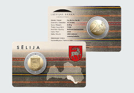 Coincard 2 Euro Sondermünze Lettland 2025 "Region Selija"