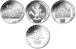 3 x 0,25 € Italien 2025 "Milano-Cortina 2026"UNC