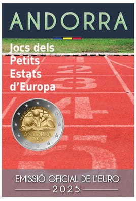 Coincard 2 Euro Sondermünze Andorra 2025 "Kleinstaaten Spiele"