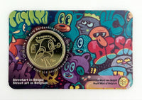 Coincard 2,5 Euro Sondermünze Belgien 2025"Street Art"