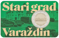 Coincard 2 Euro Sondermünze Kroatien 2024 "Altstadt von Varazdin"