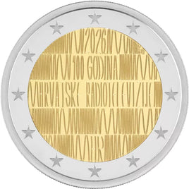 2 Euro Sondermünze Kroatien 2026 "Rundfunk"