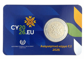 Coincard 2 Euro Sondermünze Zypern 2026"EU-Ratspräsdentschaft"