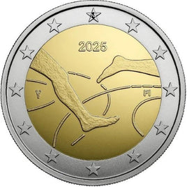 Coincard 2 Euro Sondermünze Finnland 2025"Finnland-Schweden-Leichtathletikspiel"