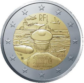 2 Euro Sondermünze Frankreich 2026"Marine" UNC