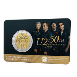 Coincard 2 Euro Sondermünze Irland 2026"50 Jahre U2"