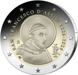 2 Euro Sondermünze Italien 2026"Franz von Assisi"