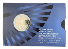 Coincard 2 Euro Sondermünze Litauen 2026"Energieversorgung"