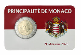 Coincard 2 Euro Monaco 2025 "Prince Albert"Neues Motiv