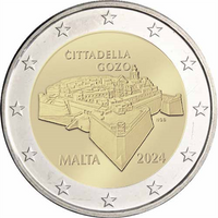 Coincard 2 Euro Sondermünze Malta 2024"Citadelle Gozo Victoria"