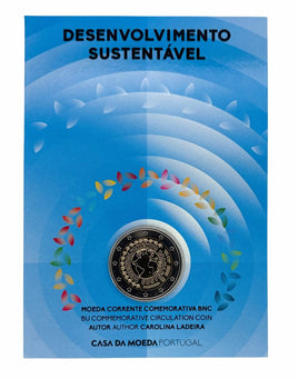 Coincard 2 Euro Sondermünze Portugal 2025 "Nachhaltige Entwicklung" BU