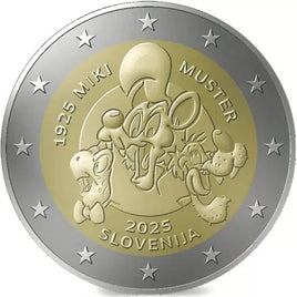 2 Euro Sondermünze Slowenien 2025"Miki Muster"