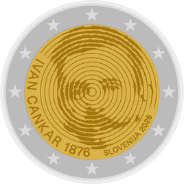 PP 2 Euro Sondermünze Slowenien 2026"Ivan Cankar"
