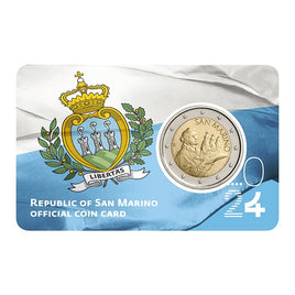 Coincard 2 Euro Kursmünze San Marino 2024