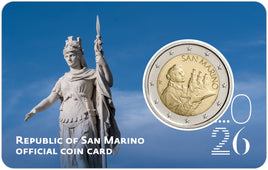 Coincard 2 Euro Kursmünze San Marino 2026