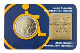 Coincard 2 Euro Sondermünze Spanien 2026"Inclusion"