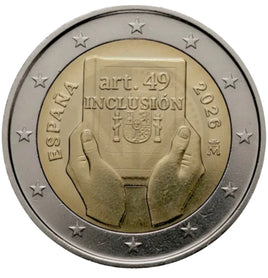 2 Euro Sondermünze Spanien 2026"Inclusion"