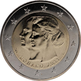 2 Euro Sondermünze Monaco 2011UNC "Albert&Charlene"