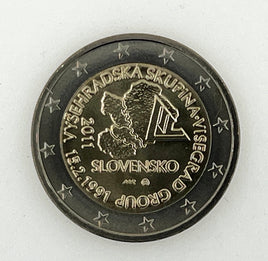 2 Euro Sondermünze Slowakei 2011"Visegrad"