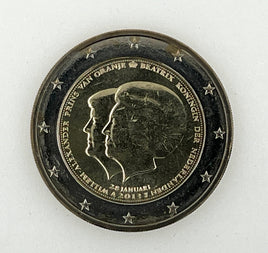 2 Euro Sondermünze Niederlande 2013"Doppelporträt"