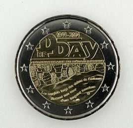 2 Euro Sondermünze Frankreich 2014"D-Day"