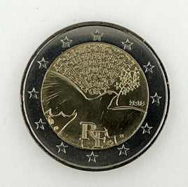 2 Euro Sondermünze Frankreich 2015"70 Jahre Frieden in Europa"