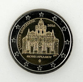 2 Euro Sondermünze Griechenland 2016"Arkadi Kloster"