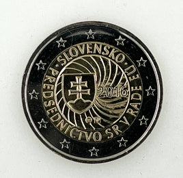 2 Euro Sondermünze Slowakei 2016"EU Präsidentschaft"