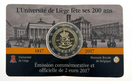 Coincard ( FR ) 2 Euro Sondermünze Belgien 2017"Lüttich"ST