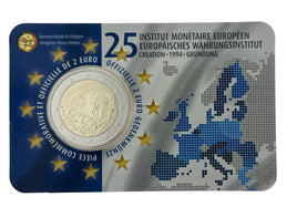 Coincard ( FR ) 2 Euro Sondermünze Belgien 2019"25.Jahre EMI"ST