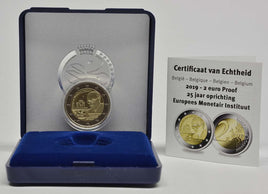 PP 2 Euro Sondermünze Belgien 2019"EMI"Originalbox