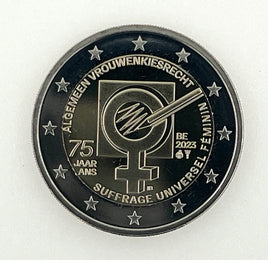 2 Euro Sondermünze Belgien 2023"Frauenwahlrecht"UNC