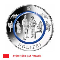 10 Euro Deutschland 2024 "Polizei" Bankfrisch Wahlweise